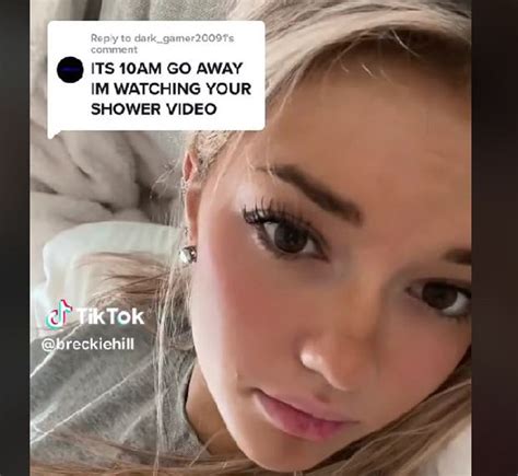 breckie hall leak|Breckie Hill says shower video was leaked by her ex。